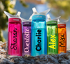 Personalised Name Water Bottle Label Stickers