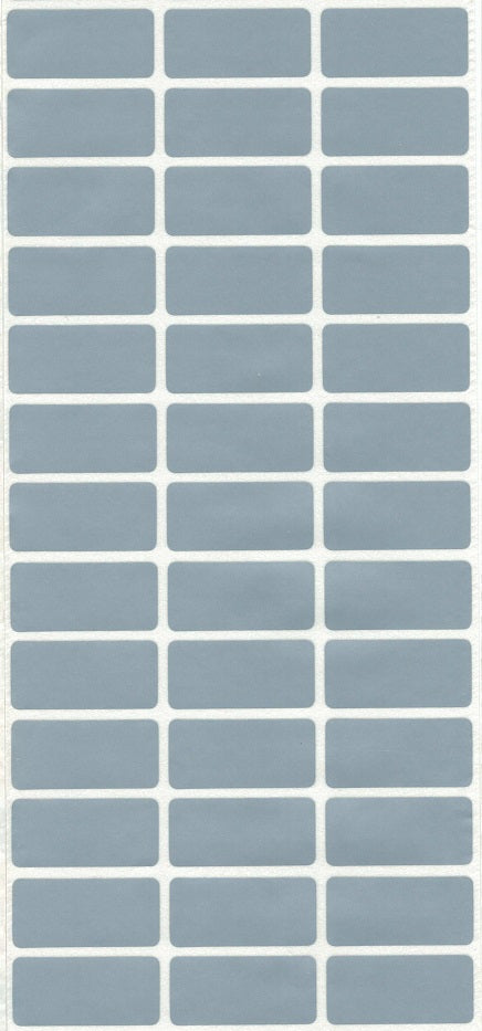 Grey - Medium Name Labels (28x13mm)