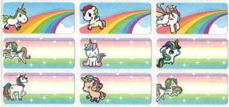 Unicorn - Medium Name Labels (30x13mm)